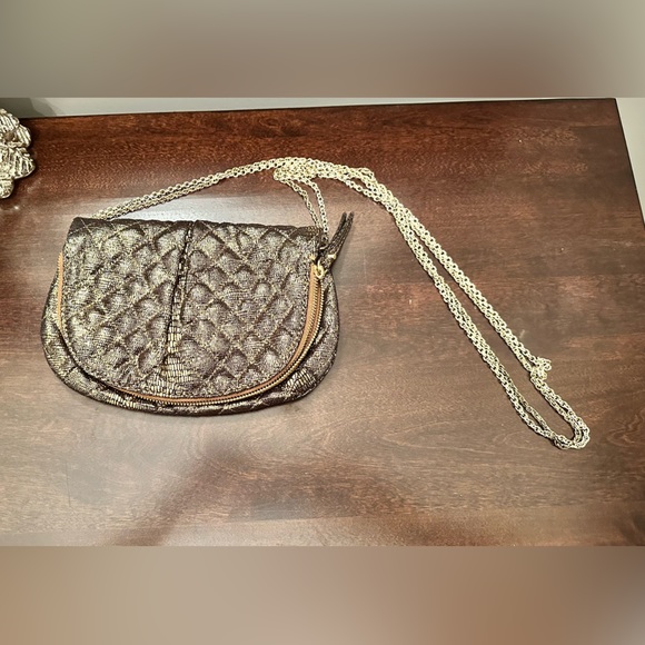 Gap gold & black handbag/clutch - Picture 1 of 5